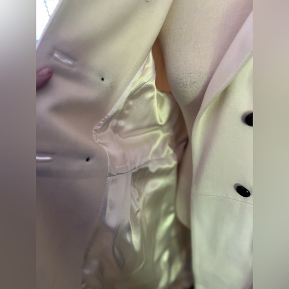 Old Navy - cream longer double breasted peacoat - Picture 7 of 10